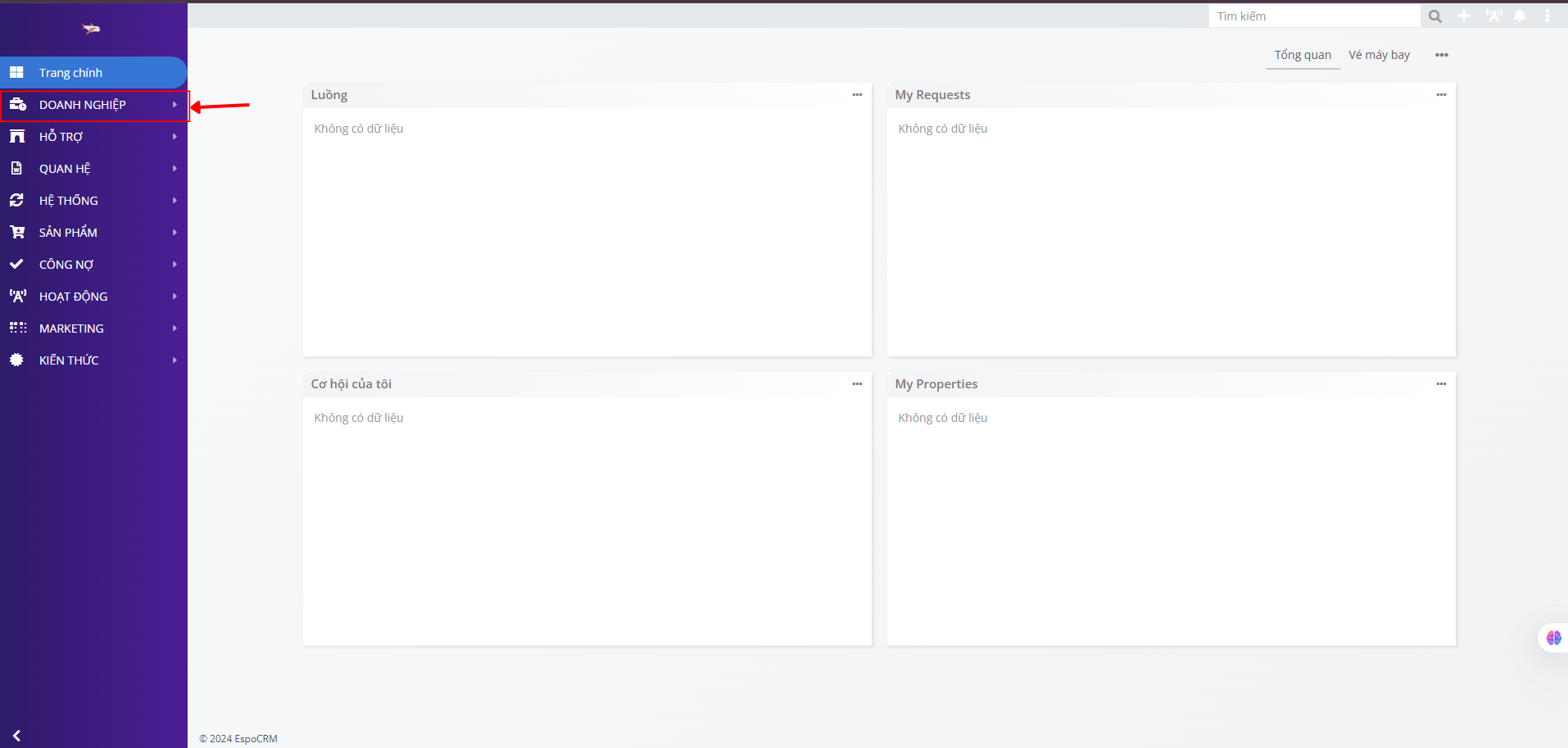 Chọn Doanh nghiệp